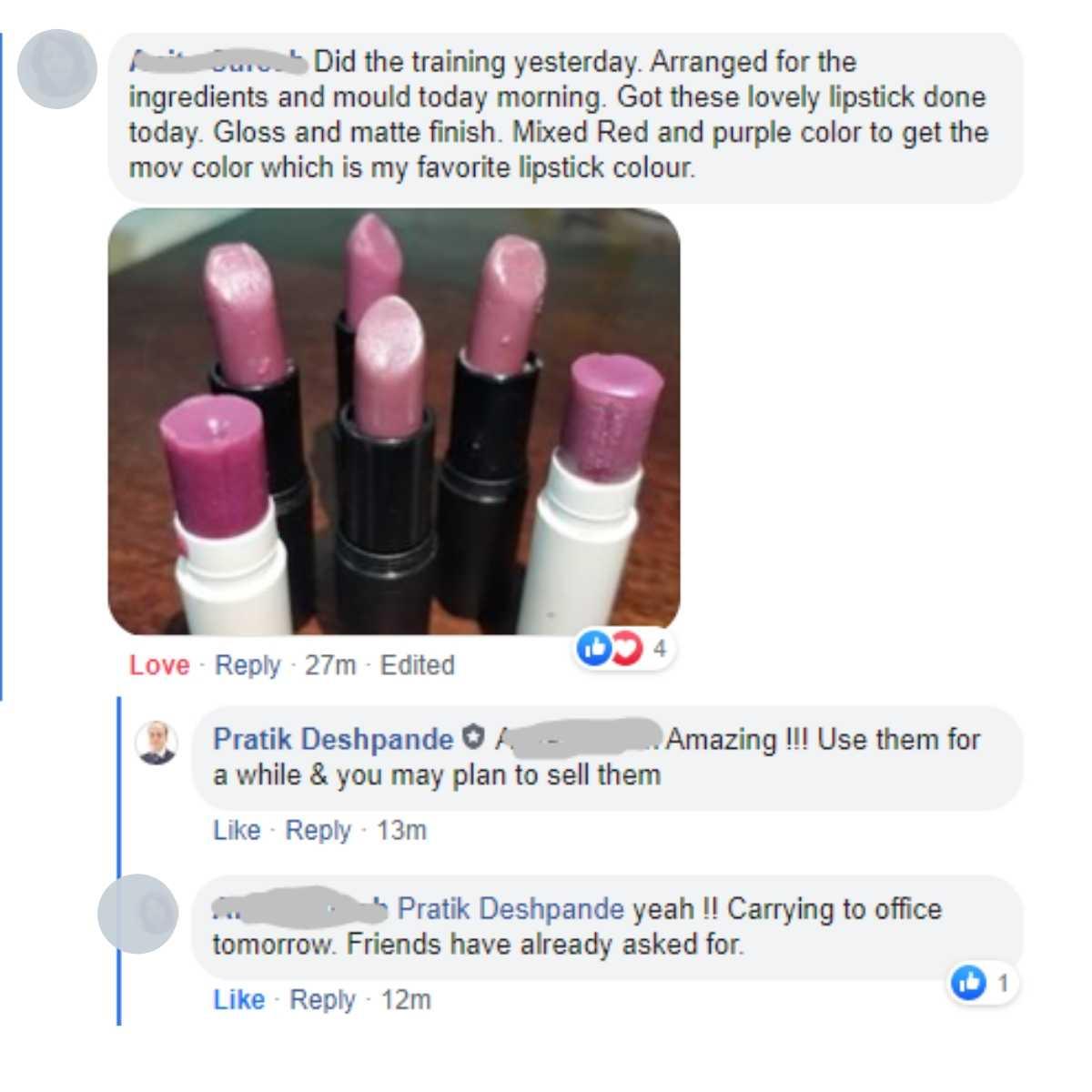 lipstick making online course
